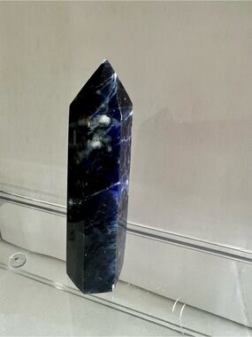 Deep Blue Sodalite Crystal Tower